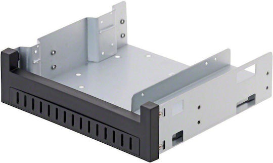 DeLock Installation Frame 5.25″ - 1x 5.25″ Slim + 1x 2.5″/3.5″ Μαύρο 47200