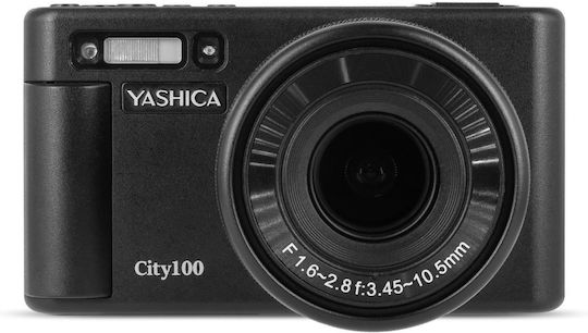 City 100 Compact Φωτογραφική Μηχανή 64MP Οπτικού Ζουμ 3x Μαύρη