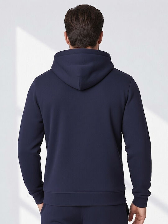 Blue Hooded Sweatshirt