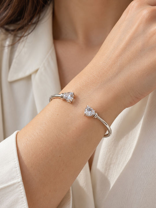 Kingleap Women's Steel Cuff Bracelet