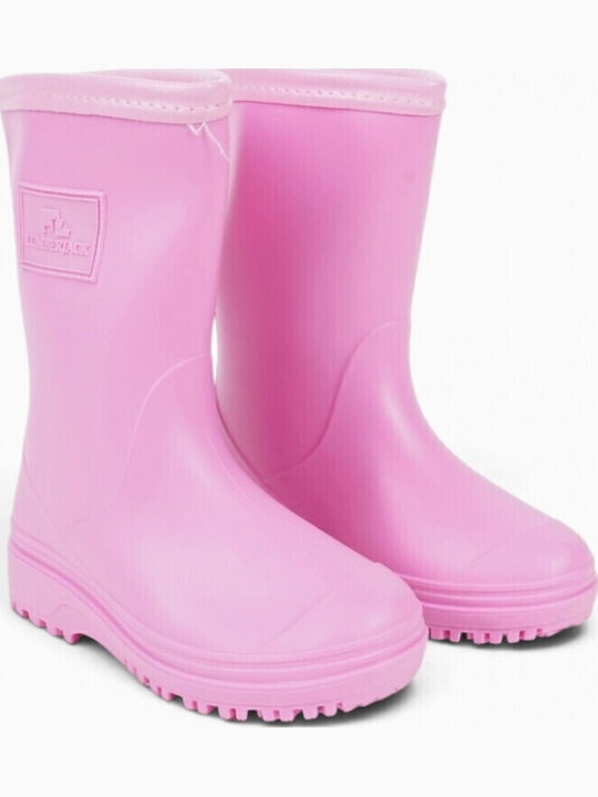 Kids Wellies with Internal Lining Pink