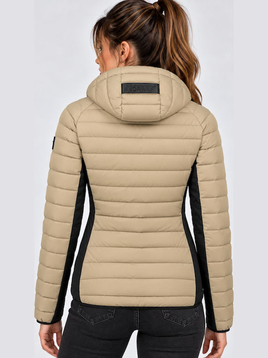 Damen-Winterjacke Beige