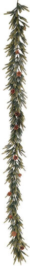 Künstliche Weihnachtsgirlande aus Kunststoff, Grün, 270 cm,