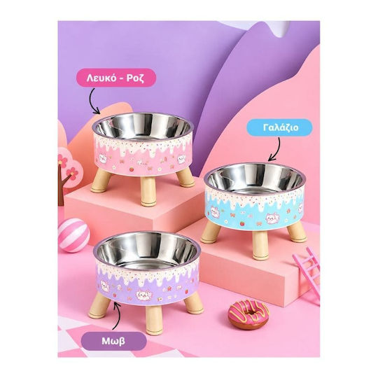 Denik Pets Stainless Steel Food & Water Bowl for Dogs & Cats 400ml 14cm