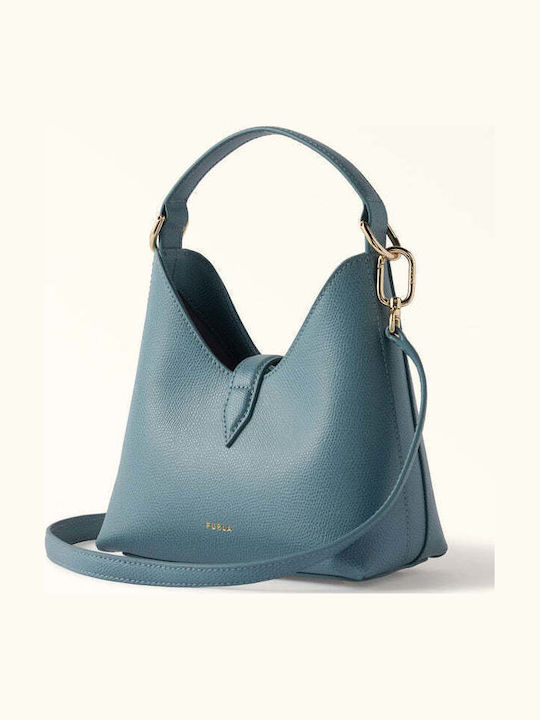 Furla Iride Кожена Дамска Hobo Чанта Екрю