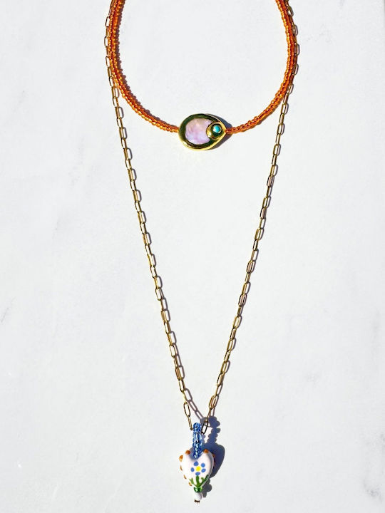 Kaleido Orange Necklace