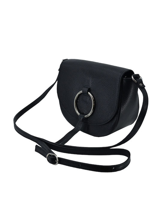Women's Leather Shoulder / Crossbody Bag Black