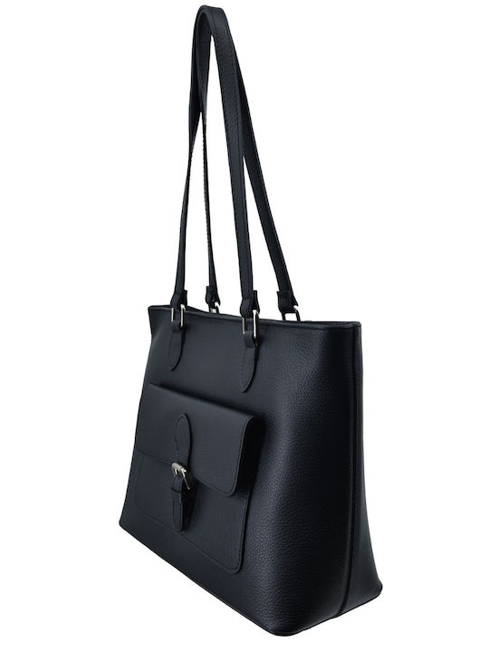 Leather Women's Handbag / Shoulder Bag Black