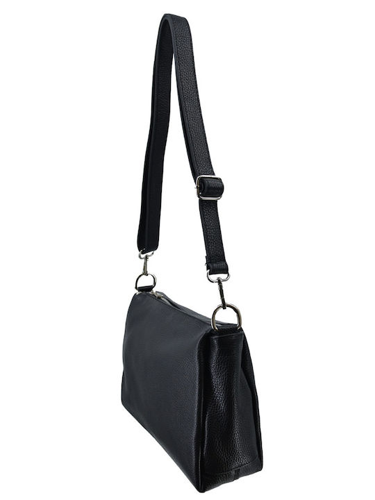 Women's Leather Shoulder / Crossbody Bag Black