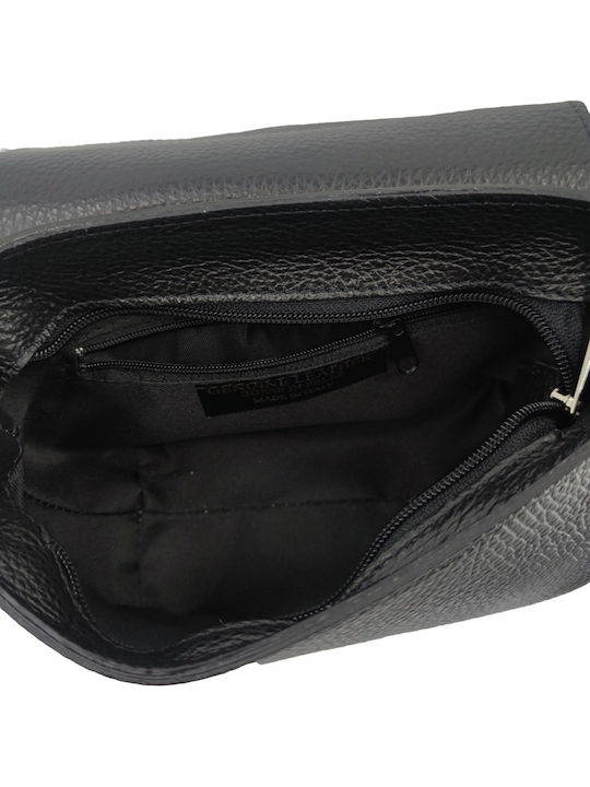 Women's Leather Shoulder / Crossbody Bag Black