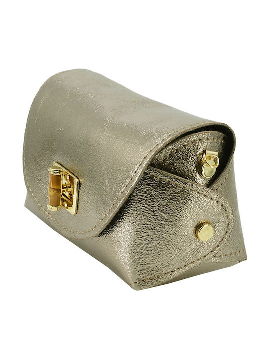 Leather Women's Handbag / Shoulder / Crossbody Gold