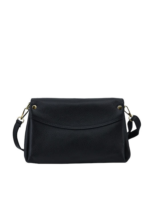 Leather Women's Shoulder / Crossbody Bag Black