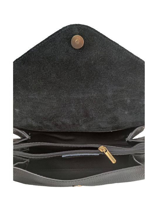 Leather Women's Shoulder / Crossbody Bag Black