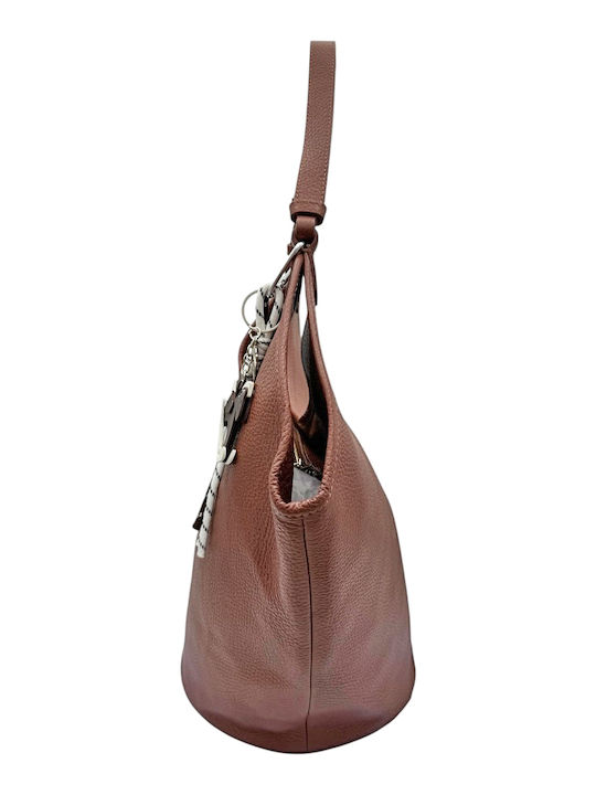 Dark Tabac Brown Leather Women's Shoulder Bag