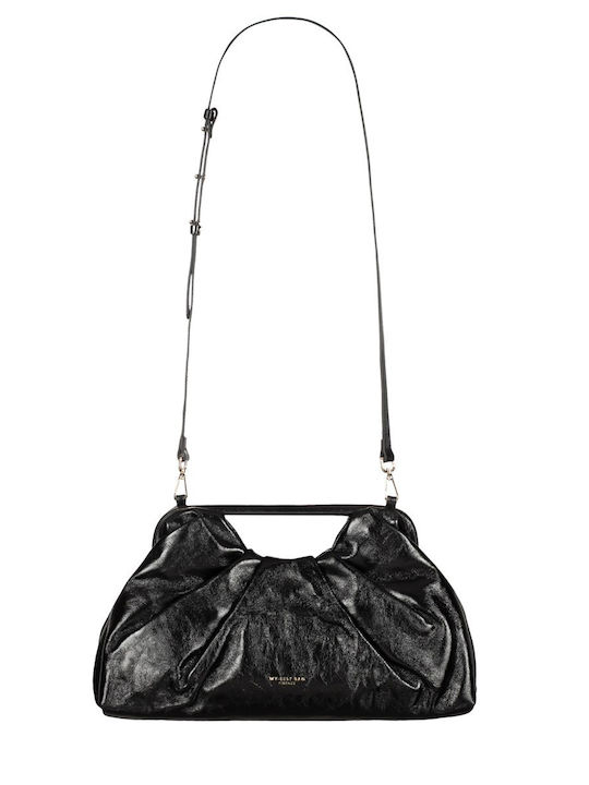Women's Suede Clutch Black
