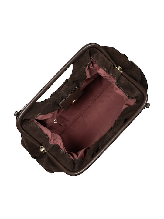 Women's Suede Envelope Bag Brown