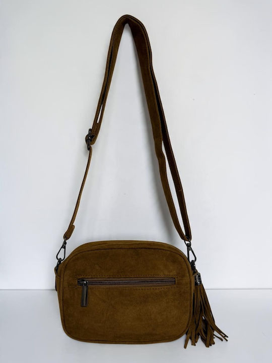 Aurora Women's Crossbody Bag Suede Brown