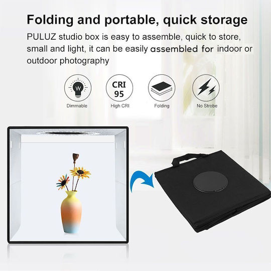 Puluz Photo Box Φωτιζόμενο 30x30x30cm