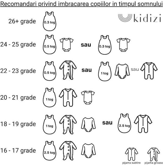 Kidizi Frühlingshafter Schlafsack mit Beinen Pink Moon Unicorn 1 Tog Pink