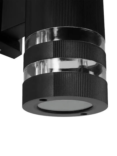 GloboStar Orion Επιτοίχιο Εξωτερικό Φωτιστικό GU10 IP65 9x15.5x22εκ.