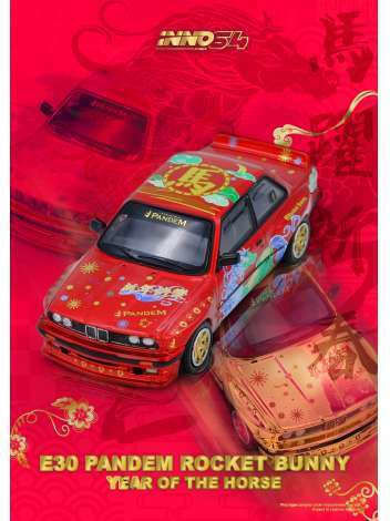 Модел на Автомобил BMW Rocket Bunny E30 2026 Мащаб 1:64 Inno64