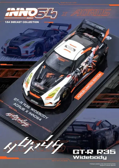 Μακέτα Αυτοκινήτου Nissan Gt-r R35 Widebody Aorus 1:64 Inno64