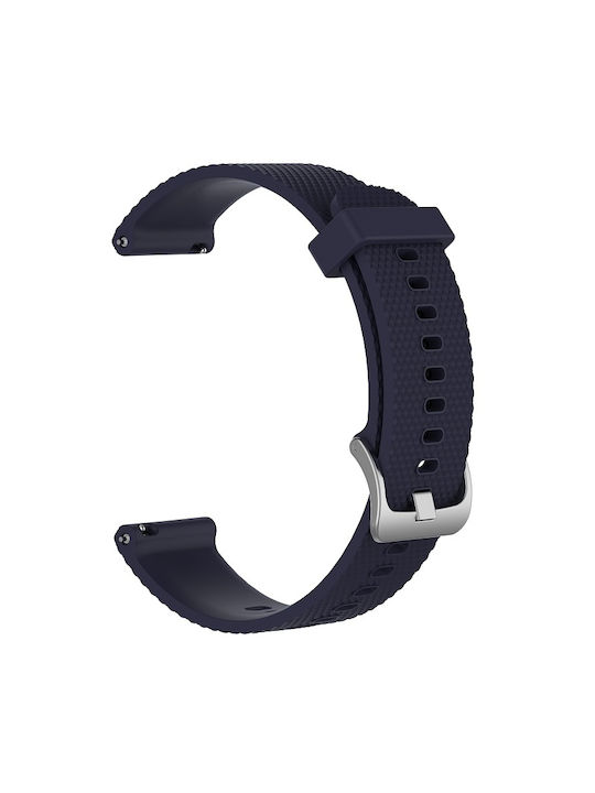 Garmin Vivoactive 4s 18mm Каишка За Часовник Силиконова С Диамантена Текстура Синя