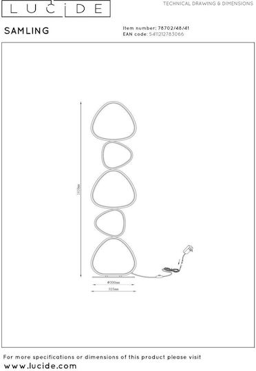 Lucide Lightning Lucide Brown Floor Lamp