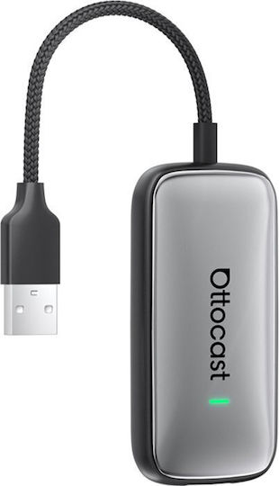 Ottocast Play2VIdeo Ultra Ασύρματος Αντάπτορας Carplay & Android Auto Αυτοκινήτου για Smart