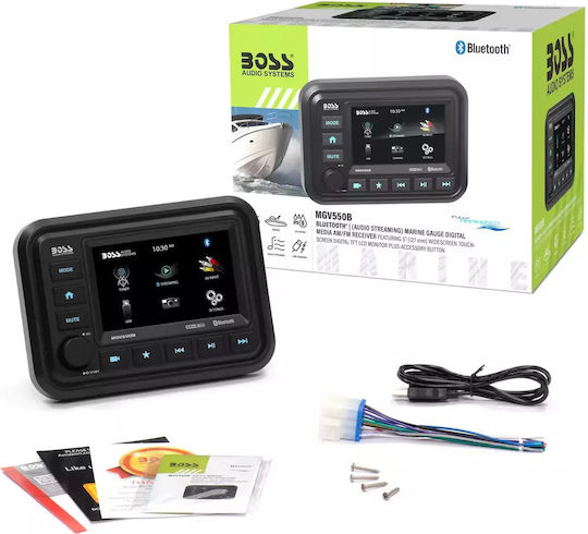 Boss Marine Ράδιο Mgv550b Multimedia Player 4χ60w Mε 5" Tft Lcd Οθόνη