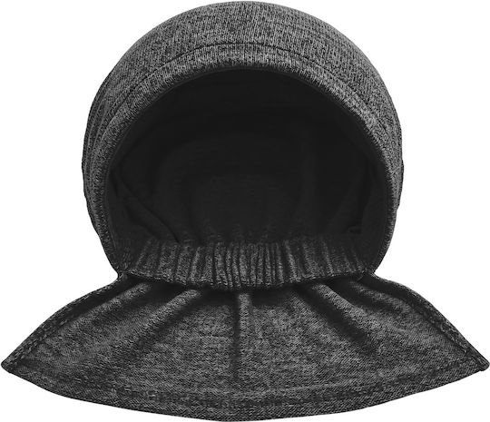 Damen-Turban aus Baumwoll-Lycra in Grau meliert