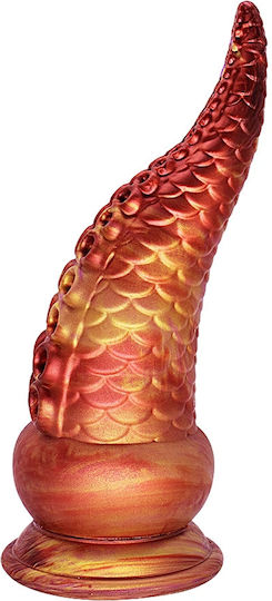 Passion Labs Dildo με Βεντούζα Πορτοκαλί