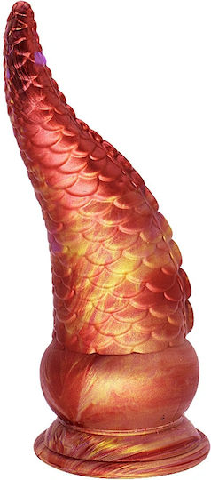 Passion Labs Dildo με Βεντούζα Πορτοκαλί