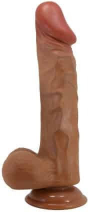 Realistic Dildo with Suction Cup Brown Dildo