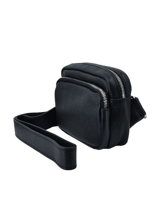 Leather Women's Crossbody Bag Black