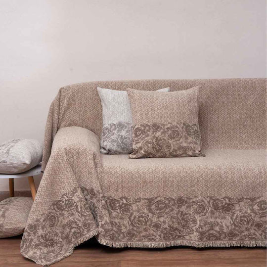 Anna Riska Μαξιλαροθήκη Beige 42x42εκ.