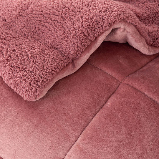 Nima Einpersonen-Bettdeckenbezug 160x220 cm Apple Pink