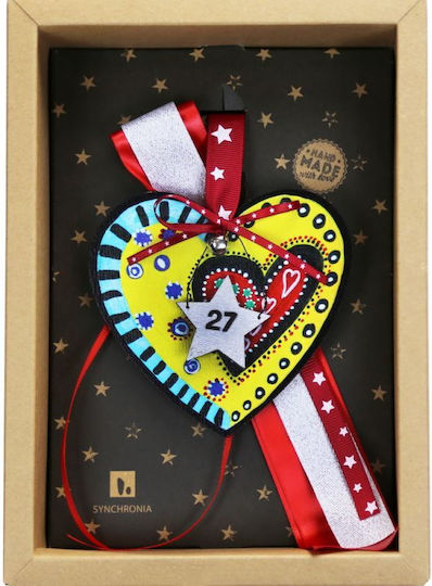 Synchronia Hanging Wooden Heart Funky