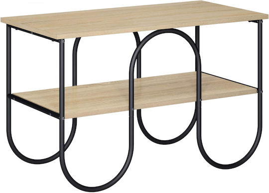 TV Stand in Metal & Sonoma Oak Wood L80xW40xH50cm