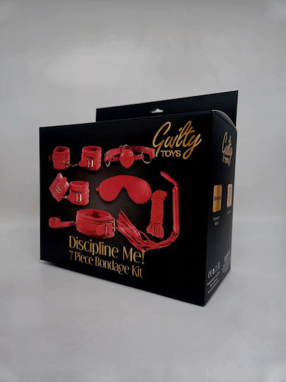 Guilty Toys BDSM Kit σε Κόκκινο Χρώμα 7τμχ