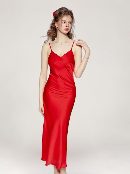 Chicret Winterliches Damen-Nachthemd Rot