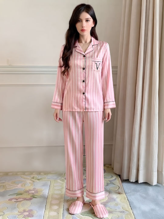 Chicret Set de Pijama de Iarnă pentru Damă Roz