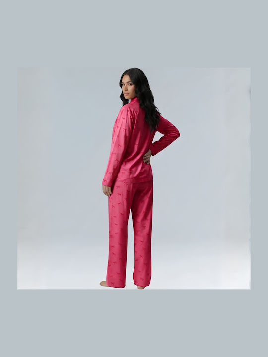 Chicret Set de Pijama de Iarnă pentru Femei Roz