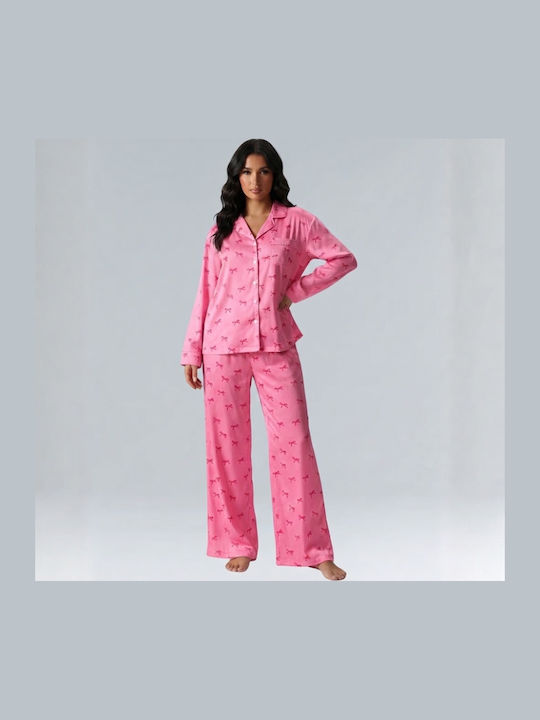 Chicret Set de Pijama de Iarnă pentru Femei Roz