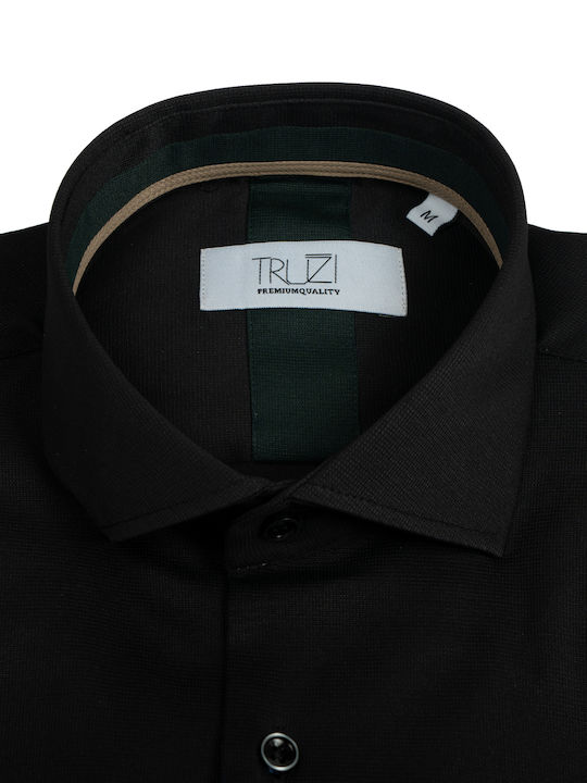 Long Sleeve Shirt in Regular Fit Black