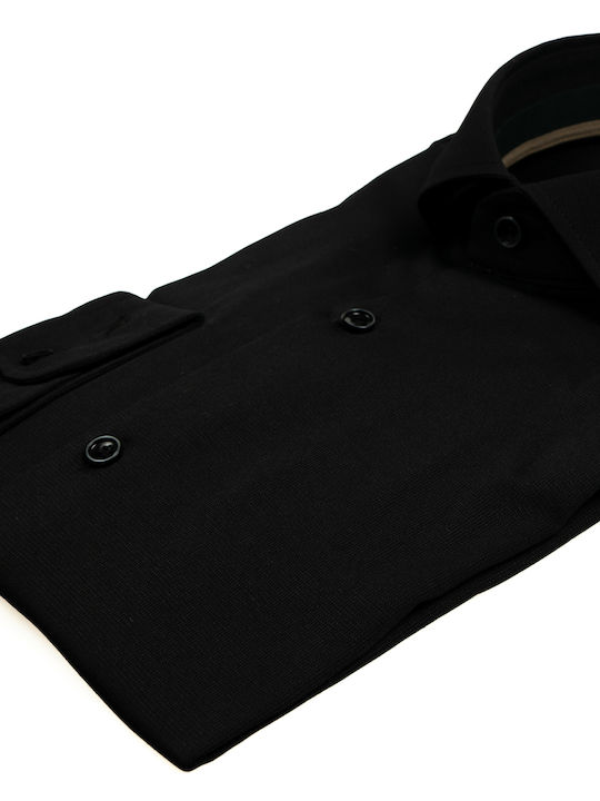 Long Sleeve Shirt in Regular Fit Black
