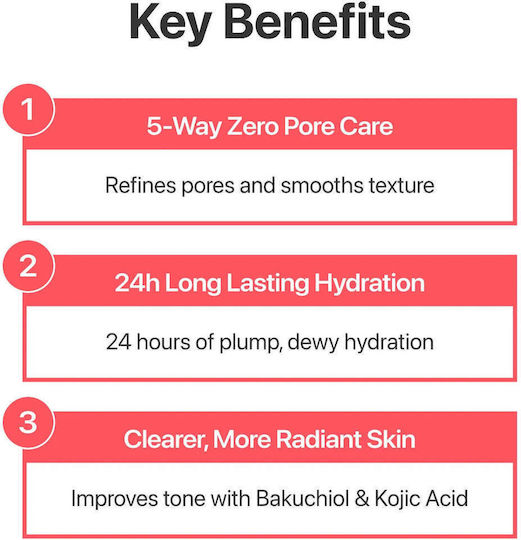 No.3 Bifida Bakuchiol Zero Pore Milky Moisturizer 24h Moisturizing Face Cream for Blemishes & Dark Spots with Retinol & Niacinamide 150ml