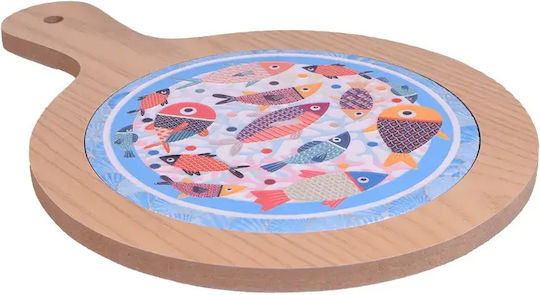 SP Souliotis Set de Masă Rotund din Lemn 27 cm