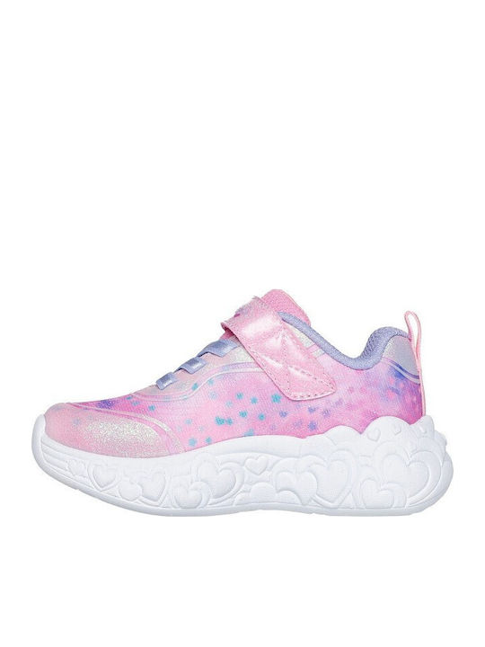 Eternal Heart Παιδικά Sneakers με Σκρατς & Φωτάκια Ροζ