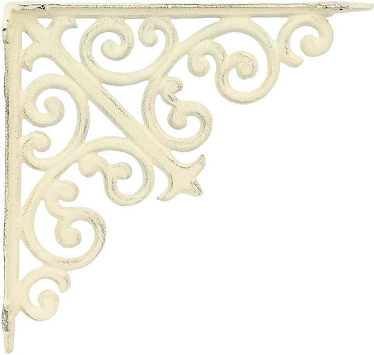 vidaXL Heavy-Duty Shelf Bracket in Stainless Steel, White, 140x140mm, 12 pcs 42038816